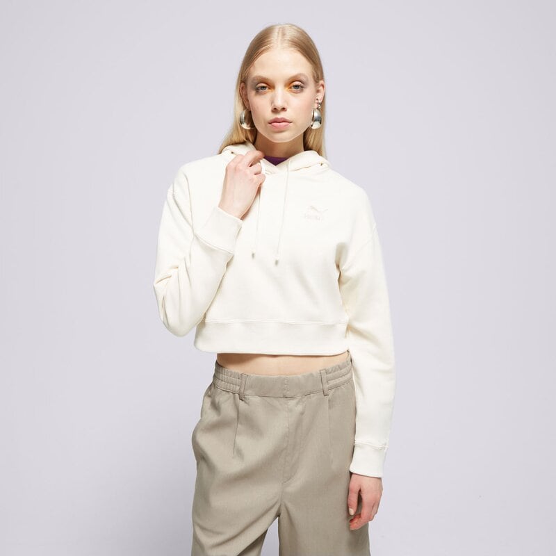 PUMA MIKINA S KAPUCŇOU BETTER CLASSICS CROPPED