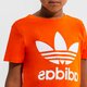 detské tričko ADIDAS TRIČKO TREFOIL TEE BOY hk0261 farba oranžová