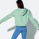 dámska mikina ADIDAS MIKINA CROPPED HOODIE MNT dh3131 farba zelená