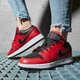 detské tenisky (obuv) AIR JORDAN 1 LOW  553560-605 farba červená