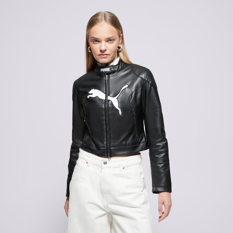 PUMA BUNDA FUTURE.PUMA.ARCHIVE PLEATHER RACER JACKET