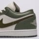 pánske tenisky (obuv) AIR JORDAN 1 LOW  553558-300 farba zelená