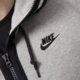 pánska mikina NIKE MIKINA FZ HOODY-NEW SILO 642875063 farba sivá