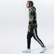 pánska mikina ADIDAS  MIKINA S KAPUCŇOU CAMO AOP HOODIE gn1879 farba khaki