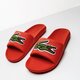 pánske šľapky LACOSTE CROCO SLIDE 120 2 US 739cma0062abw farba červená