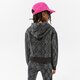detská mikina JORDAN MIKINA S KAPUCŇOU ESSENTIALS SNAKE PO GIRL 45b311-023 farba čierna