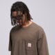 pánske tričko LEVI'S TRIČKO SS WORKWEAR TEE BROWNS a5850-0030 farba hnedá