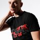 pánske tričko CONFRONT TRIČKO FOOT PRINT BLK TEE cf39tsm60002 farba čierna