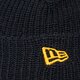 pánska čiapka NEW ERA ČIAPKA NE RIB SHORT BEANIE NE 60292447 farba tmavomodrá
