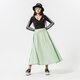dámska sukňa REEBOK SUKŇA CL WOMENS LONG SKIRT h49287 farba zelená