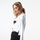 dámske tričko ADIDAS TRIČKO LS CROPPED SWEATER ed4759 farba biela