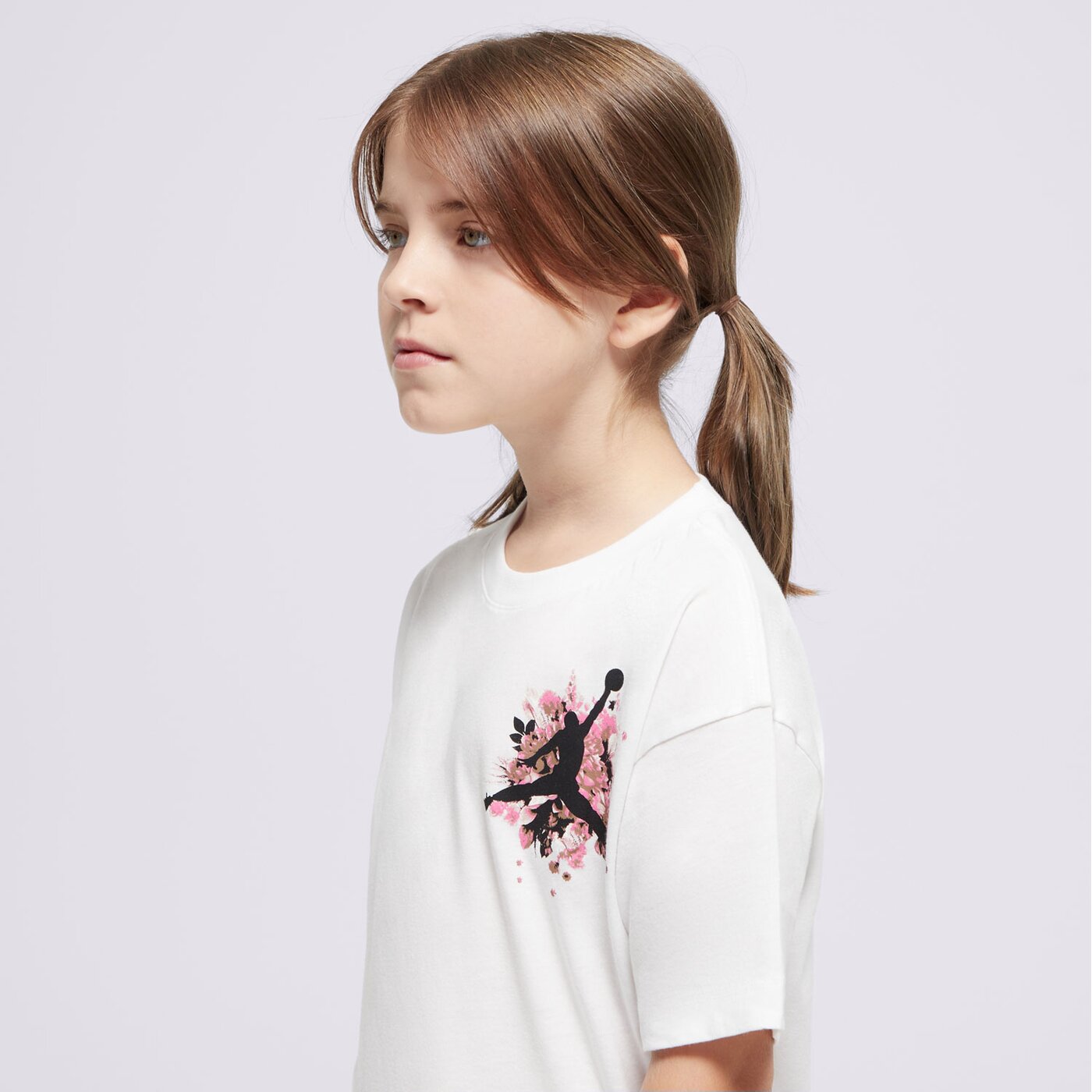 JORDAN TRIČKO JDG FLORAL JUMPMAN SS TEE GIRL 45D450-001 | farba BIELA ...