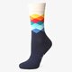 dámske ponožky HAPPY SOCKS PONOŽKY FADED DIAMOND fd01105 farba viacfarebná