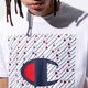 pánske tričko CHAMPION TRIČKO ALL OVER SQUARE TEE 215281ww001 farba biela