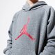detská mikina JORDAN MIKINA S KAPUCŇOU JDB JUMPMAN LOGO BOY 956326-geh farba sivá