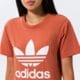 dámske tričko ADIDAS TRIČKO TREFOIL TEE hk9637 farba hnedá