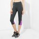 dámske nohavice UNDER ARMOUR LEGGINGS FLY BY RUN CAPRI 1271531016 farba čierna