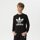 detská mikina ADIDAS MIKINA TREFOIL CREW BOY ed7797 farba čierna