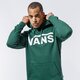 pánska mikina VANS MIKINA S KAPUCŇOU VANS CLASSIC PO HOODIE II vn0a456beei1 farba zelená