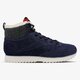 dámske zimné topánky (obuv) REEBOK CL LTHR MID OUTDOOR aq9775 farba tmavomodrá