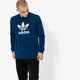pánska mikina ADIDAS MIKINA TREFOIL CREW ADICOLOR dv1545 farba modrá