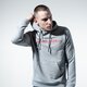 pánska mikina CHAMPION MIKINA S KAPUCŇOU LOGO HOODY 215496em006 farba sivá