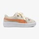 detské tenisky (obuv) PUMA PLATFORM KISS JR 36745906 farba béžová