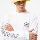 pánske tričko VANS TRIČKO CHECKERBOARD RESEARCH LS TEE vn0a7s5mwht1 farba biela