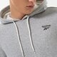 pánska mikina REEBOK MIKINA S KAPUCŇOU RI LEFT CHEST LOGO HOOD hs7115 farba sivá