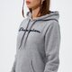 dámska mikina CHAMPION MIKINA S KAPUCŇOU HOODED SWEATSHIRT 113207em006 farba sivá