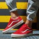 pánske skate obuv VANS UA OLD SKOOL vn0a4u3b18n1 farba červená