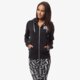 dámska mikina NIKE MIKINA CLUB FZ HOODY GRAPHIC 3 678892010 farba čierna