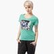 dámske tričko NIKE TRIČKO TEE-MID V GIRL PROBLEMS 644488305 farba zelená