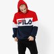 pánska mikina FILA MIKINA NIGHT BLOCKED HOODIE 687001g06 farba tmavomodrá