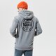pánska mikina VANS MIKINA S KAPUCŇOU MN TRIED AND TRUE PO CEMENT HEATHER vn0a54az02f1 farba sivá