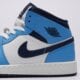 detské tenisky (obuv) AIR JORDAN 1 MID BG dq8423-405 farba biela