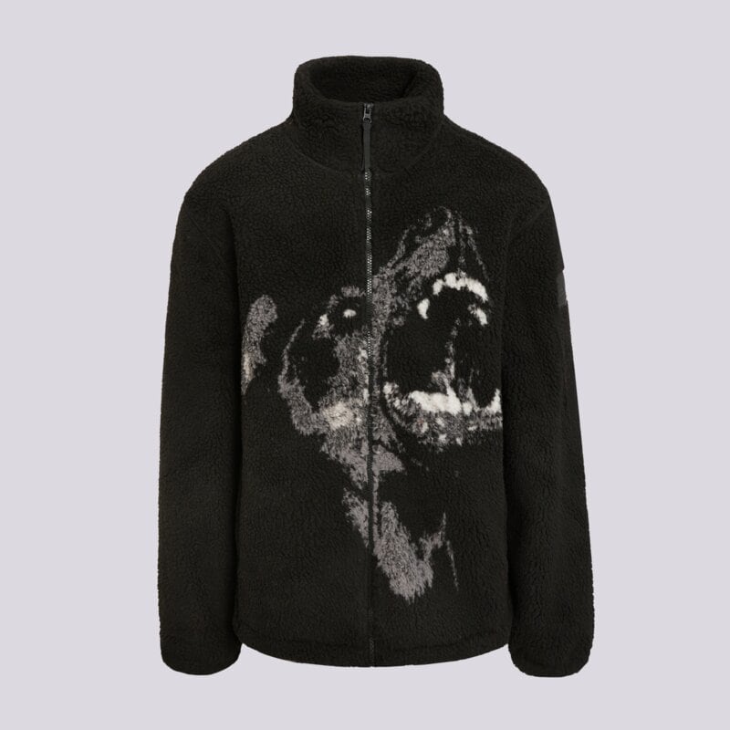 PROSTO FLÍSOVÁ MIKINA SHERPA JACKET WILD DOG BLACK