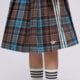 dámska sukňa ADIDAS SUKŇA GFX CHECK SKIRT kw4529 farba hnedá
