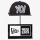 detská šiltovka NEW ERA ČIAPKA YO 9FIFTY WHITE 80080240 farba čierna