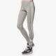 dámske nohavice ADIDAS NOHAVICE  3 STRIPES LEGG ab2181 farba sivá