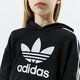 detská mikina ADIDAS MIKINA S KAPUCŇOU CROPPED HOODIE GIRL h32337 farba čierna