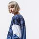dámska mikina NIKE MIKINA W NSW TOP LS PLAID bv4674-469 farba tmavomodrá