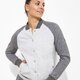 dámska mikina UNDER ARMOUR MIKINA VARSITY FLE ECE BOMBER 1285665025 farba sivá