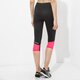 dámske nohavice UNDER ARMOUR LEGGINGS FLY BY RUN CAPRI 1271531003 farba čierna