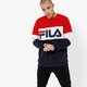 pánska mikina FILA MIKINA STRAIGHT BLOCKED CREW SWEAT 681255g06 farba tmavomodrá