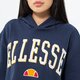 dámska mikina ELLESSE MIKINA S KAPUCŇOU RAMO CROP HOODY NAVY sgp15918429 farba tmavomodrá