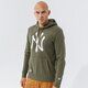 pánska mikina NEW ERA MIKINA S KAPUCŇOU NYY GREEN MLB APPAREL NEW YORK YAN 11863698 farba zelená