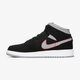 detské tenisky (obuv) AIR JORDAN 1 MID (GS) 554725-060 farba čierna