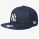 detská šiltovka NEW ERA ČIAPKA K DENIM BASIC 9FIFTY NY YANKEES NAVY/WHT 11066059 farba tmavomodrá