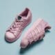 detské tenisky (obuv) ADIDAS SUPERSTAR EL C s76616 farba ružová